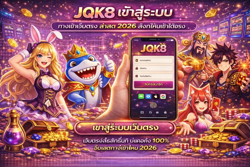 JQK8 เข้าสู่ระบบ ทางเข้าเว็บตรง อัปเดตล่าสุด 2026